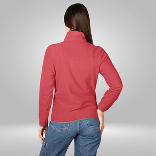 Foto 7 | Foto 7 | Chamarra De Fleece Para Mujer Con Cuello Alto Y Bolsillos Greenlander Rojo