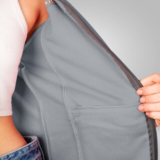Foto 5 | Foto 5 | Chamarra De Fleece Para Mujer Con Cuello Alto Y Bolsillos Greenlander Gris
