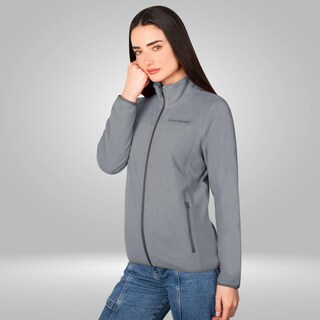 Foto 6 | Foto 6 | Chamarra De Fleece Para Mujer Con Cuello Alto Y Bolsillos Greenlander Gris