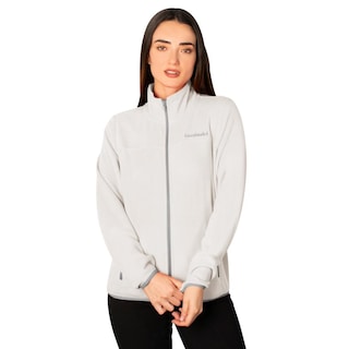Foto 2 | Foto 2 | Chamarra De Fleece Para Mujer Con Cuello Alto Y Bolsillos Greenlander Blanco