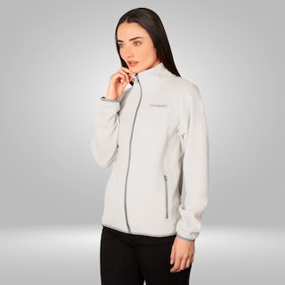 Foto 6 | Foto 6 | Chamarra De Fleece Para Mujer Con Cuello Alto Y Bolsillos Greenlander Blanco