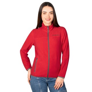 Foto 2 | Foto 2 | Chamarra De Fleece Para Mujer Con Cuello Alto Y Bolsillos Greenlander Vino