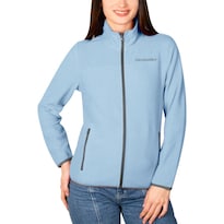 Chamarra De Fleece Para Mujer Con Cuello Alto Y Bolsillos Greenlander Azul Cielo