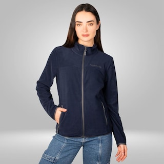 Foto 3 | Foto 3 | Chamarra De Fleece Para Mujer Con Cuello Alto Y Bolsillos Greenlander Azul Marino
