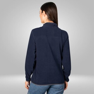 Foto 7 | Foto 7 | Chamarra De Fleece Para Mujer Con Cuello Alto Y Bolsillos Greenlander Azul Marino