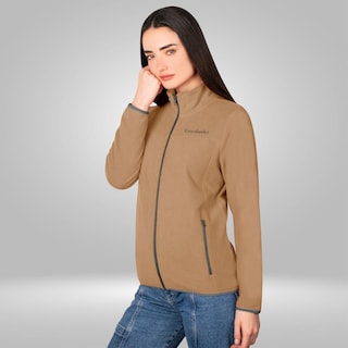 Foto 5 | Foto 5 | Chamarra De Fleece Para Mujer Con Cuello Alto Y Bolsillos Greenlander Beige