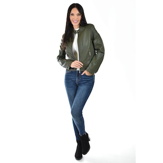 Foto 6 | Foto 6 | Chamarra Estilo Biker Roman Fashion /juvenil 7370 (olivo) Verde Oscuro