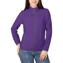 Chamarra De Fleece Para Mujer Con Cuello Alto Y Bolsillos Greenlander Violeta