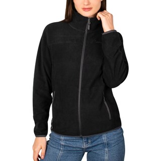 Foto 1 | Foto 1 | Chamarra De Fleece Para Mujer Con Cuello Alto Y Bolsillos Greenlander Negro