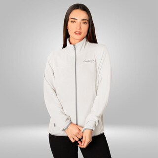 Foto 3 | Foto 3 | Chamarra De Fleece Para Mujer Con Cuello Alto Y Bolsillos Greenlander Blanco