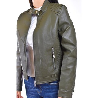 Foto 4 | Foto 4 | Chamarra Estilo Biker Roman Fashion /juvenil 7370 (olivo) Verde Oscuro