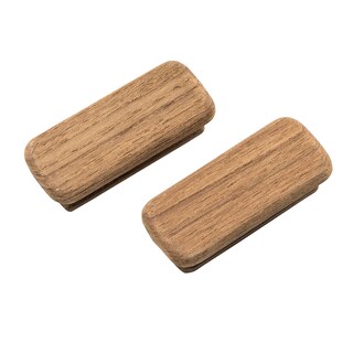 Foto 1 | Foto 1 | Pomo Rectangular De Teca Blanca Con Tapa Blanca De 7 Cm Paquete De 2 - Venta Internacional.