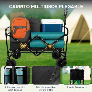 Foto 2 | Foto 2 | Carrito Plegable Xpross Multiusos Color Negro