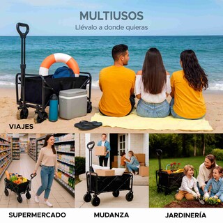 Foto 4 | Foto 4 | Carrito Plegable Xpross Multiusos Color Negro