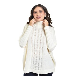 Foto 1 | Foto 1 | Sueter De Cuello Alto Roman Fashion /juvenil 4010 (hueso) Beige