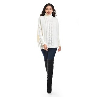 Foto 5 | Foto 5 | Sueter De Cuello Alto Roman Fashion /juvenil 4010 (hueso) Beige