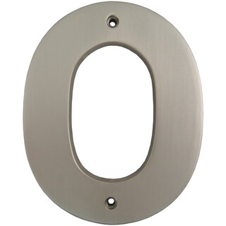 Foto 1 | Foto 1 | House Number 0 Stone Harbor Hardware Níquel Satinado 13 Cm - Venta Internacional.