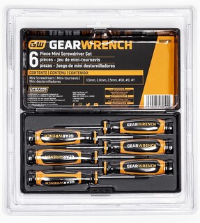 Foto 7 | Foto 7 | Juego De Destornilladores Gearwrench 6 Piezas Tamaño Mini Doble Mango - Venta Internacional.