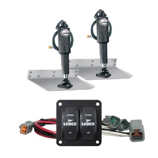 Foto 1 | Foto 1 | Kit Trim Tab Lenco Estándar De 12 X 12 Pulgadas Con Kit De Interruptores Basculantes Dobles - Venta Internacional.