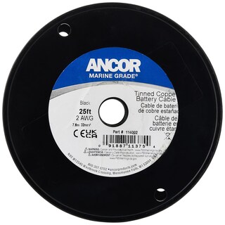 Foto 2 | Foto 2 | Cable De Batería Ancor 114002 De Cobre Estañado 2 Awg (32 Mm2) Negro - Venta Internacional.