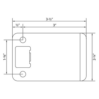 Foto 5 | Foto 5 | Strike Plate Stone Harbor Hardware Esquina Redonda Negro Mate - Venta Internacional.