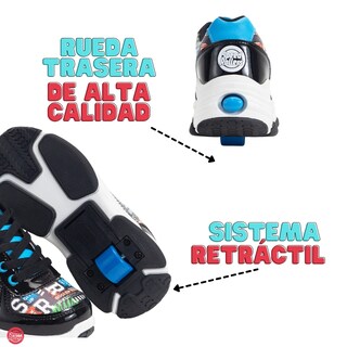 Foto 5 | Foto 5 | Tenis Patín Speed Rollers Style Street Skate Negro