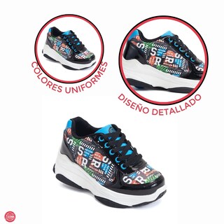 Foto 8 | Foto 8 | Tenis Patín Speed Rollers Style Street Skate Negro