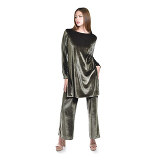Foto 1 | Foto 1 | Set De Terciopelo Roman Fashion /juvenil 740 (verde Militar) Verde Oscuro