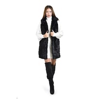 Chaleco De Peluche Sintetico Roman Fashion /juvenil  71869 (negro) Negro