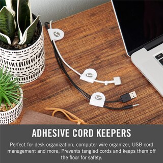 Foto 2 | Foto 2 | Adhesivo Extraíble Para Sujetacables Marca Velcro Cord Keepers Paquete De 5 - Venta Internacional.