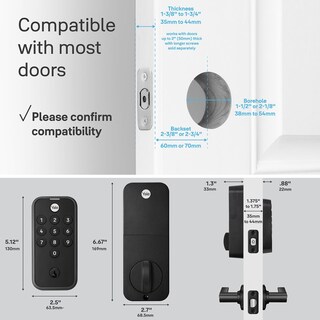 Foto 5 | Foto 5 | Cerradura De Puerta Delantera Con Teclado Yale Code Deadbolt Yed210-nr-bsp - Venta Internacional.