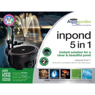 Foto 1 | Foto 1 | Kit De Bomba Para Estanques Pennington Aquagarden 369 Gph Con Filtro Y Luz - Venta Internacional.