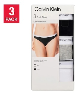Foto 2 | Foto 2 | Calzones Bikini Calvin Klein Set Para Mujer Super Suave 3 Piezas Stretch