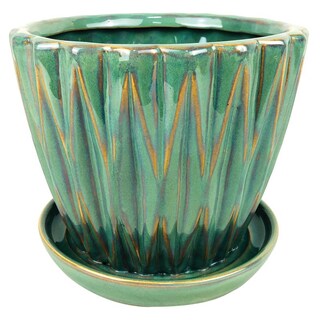 Foto 1 | Foto 1 | Maceta Border Concepts Cerámica Dimensional Verde 9 X 26 Cm - Venta Internacional.