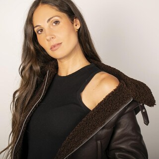 Foto 3 | Foto 3 | Chamarra De Gamuza Para Mujer Con Bolsas A Los Costados Greenlander Chocolate