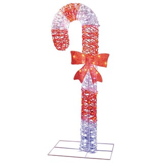 Foto 1 | Foto 1 | Bastón De Caramelo Yard Decor Sienna Led Rojo/blanco 122 Cm De Altura - Venta Internacional.