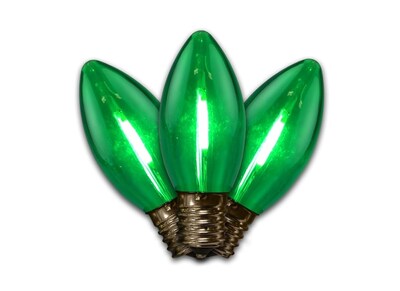 Foto 2 | Foto 2 | Bombillas Led De Filamento C9 Luces Navideñas Brillantes Color Verde Paquete De 25 - Venta Internacional.