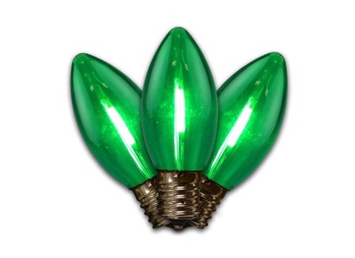 Foto 3 | Foto 3 | Bombillas Led De Filamento C9 Luces Navideñas Brillantes Color Verde Paquete De 25 - Venta Internacional.