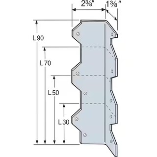 Foto 2 | Foto 2 | Refuerzo En L Simpson Strong-tie L70z 7 Pulgadas Calibre 16 - Venta Internacional.