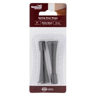 Foto 1 | Foto 1 | Stop Spring Door Stop National Hardware De Acero Negro Mate 8 1 Cm - Venta Internacional.