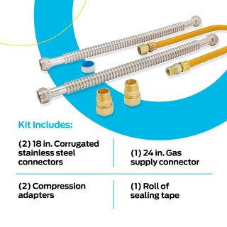 Foto 4 | Foto 4 | Kit De Instalación De Calentador De Agua A Gas Eastman Con Mangueras De 46 Cm - Venta Internacional.