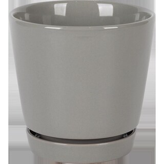 Foto 1 | Foto 1 | Platillo De Cerámica Planter Border Concepts 6 Cm Gris (6) - Venta Internacional.