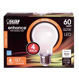Foto 1 | Foto 1 | Bombilla Led Feit Enhance A19 E26 (mediana) Color Blanco Suave 8 8 W 800 Lm - Venta Internacional.