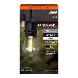 Foto 1 | Foto 1 | Bombilla Led Feit Electric S14 De 11 W Color Blanco Suave 2700 K Paquete De 4 - Venta Internacional.