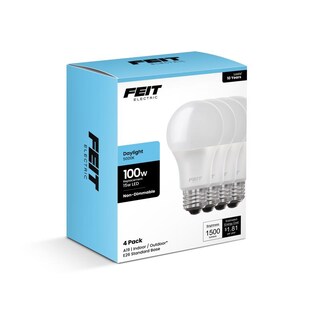 Foto 1 | Foto 1 | Bombilla Led Feit A19 E26 (mediana) 15 W 1500 Lm Luz Diurna 100 W Paquete De 4 - Venta Internacional.