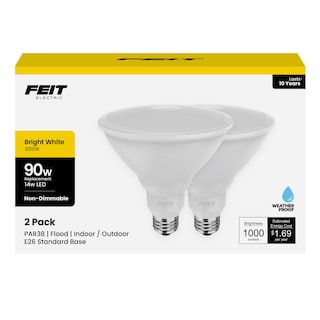 Foto 1 | Foto 1 | Bombilla Led Feit Electric Par38 90 W 3000 K Paquete De 2 - Venta Internacional.