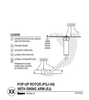 Foto 6 | Foto 6 | Aspersor De Riego Hunter Pgj-04 1 3 Cm Desplegable Arco De 40-360° - Venta Internacional.