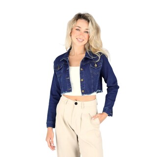 Foto 1 | Foto 1 | Chamarra Mezclilla Torera Savage Monkey Azul Marino Para Mujer