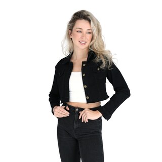 Foto 1 | Foto 1 | Chamarra Mezclilla Torera Savage Monkey Negro Para Mujer