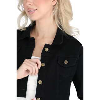 Foto 3 | Foto 3 | Chamarra Mezclilla Torera Savage Monkey Negro Para Mujer